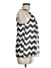 BCX 100% Polyester Silver White Sleeveless Blouse Size M - photo 4
