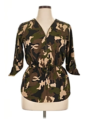 Mileage 3/4 Sleeve Blouse (view 1)