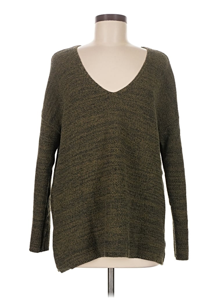 Pre-owned H&m Conscious Pullover Sweater In Green