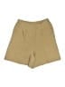 LILYSILK Solid Tan Khaki Shorts Size 4 - photo 1