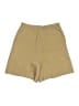 LILYSILK Solid Tan Khaki Shorts Size 4 - photo 2