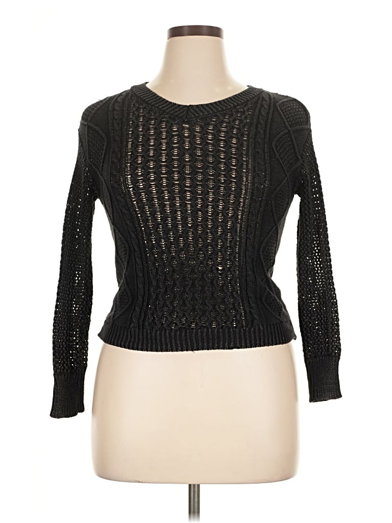 Pre-owned Full Tilt Pullover Sweater In Black