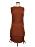 Unbranded Solid Brown Casual Dress Size S - photo 1