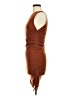 Unbranded Solid Brown Casual Dress Size S - photo 5