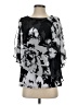 MSK 100% Polyester Black 3/4 Sleeve Blouse Size S - photo 1