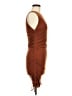 Unbranded Solid Brown Casual Dress Size S - photo 4