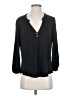Eberjey Black Long Sleeve Henley Size S - photo 1