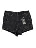Iris Jeans Stars Black Denim Shorts Size XXL - photo 1