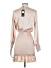 Boohoo 100% Polyester Tan Cocktail Dress Size 4 - photo 2