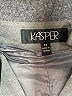 Kasper 100% Polyester Chevron-herringbone Gray Dress Pants Size 14 - photo 4
