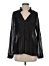 Ann Taylor 100% Polyester Polka Dots Black Long Sleeve Blouse Size S - photo 1