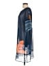 Soft Surroundings 100% Polyester Graphic Blue Casual Dress Size L - photo 5