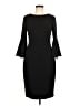 Calvin Klein Solid Black Cocktail Dress Size 6 - photo 1
