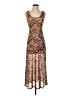 Louna Animal Print Brown Cocktail Dress Size XS - photo 1