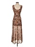 Louna Animal Print Brown Cocktail Dress Size XS - photo 2