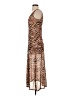 Louna Animal Print Brown Cocktail Dress Size XS - photo 5