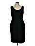 Albert Nipon Chevron-herringbone Black Cocktail Dress Size 12 - photo 1