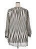 Tacera 100% Polyester Chevron-herringbone Silver 3/4 Sleeve Blouse Size 2X - photo 2