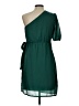 Unbranded 100% Polyester Solid Green Cocktail Dress Size L - photo 2
