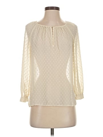 J.Crew Factory Store 3/4 Sleeve Blouse (view 1)