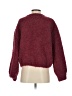 FRNCH Tweed Burgundy Pullover Sweater Size S - photo 2