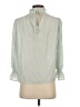 Levi's 100% Polyester Green 3/4 Sleeve Blouse Size XS - photo 2