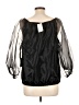 CeCe 100% Polyester Black 3/4 Sleeve Blouse Size L - photo 2