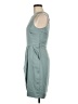 Drew 100% Polyester Solid Teal Cocktail Dress Size 6 - photo 5
