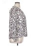 Zac & Rachel 100% Polyester Animal Print Ivory Long Sleeve Blouse Size XL - photo 4