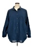 Eddie Bauer Blue 3/4 Sleeve Button-Down Shirt Size 2X - photo 1