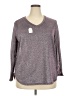 Faded Glory Gray 3/4 Sleeve Top Size 2X - photo 1