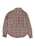 standard blues 100% Cotton Plaid Burgundy Long Sleeve Button-Down Shirt Size 12 - photo 2