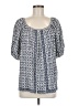 Max Studio Blue Short Sleeve Blouse Size M - photo 1