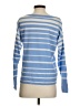 J. McLaughlin 100% Cashmere Stripes Blue Cashmere Pullover Sweater Size S - photo 2