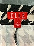 Elle Houndstooth Ivory Black Casual Skirt Size 8 - photo 4