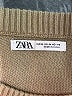 Zara Solid Tan Pullover Sweater Size M - photo 7