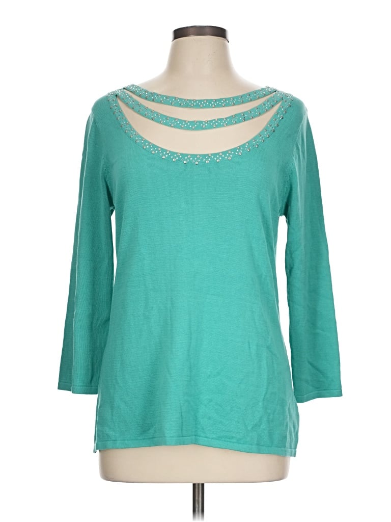 Pre-owned Reba Pullover Sweater In Blue