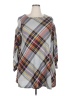 R&K Plaid Gray Casual Dress Size 18 - photo 1