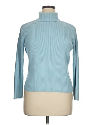 Villager by Liz Claiborne 3/4 Sleeve Turtleneck (view 1)