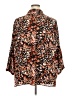 Investments 100% Polyester Animal Print Brown Kimono Size 3X - photo 2