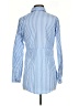 NY Collection Stripes Blue Long Sleeve Blouse Size S - photo 2