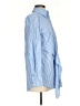 NY Collection Stripes Blue Long Sleeve Blouse Size S - photo 4