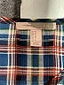 XXI 100% Polyester Plaid Blue Long Sleeve Blouse Size M - photo 7