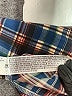 XXI 100% Polyester Plaid Blue Long Sleeve Blouse Size M - photo 8