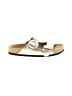 M. Gemi 100% Leather Ivory Gold Sandals Size EU 40 1/2 - photo 1