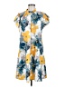 Shein 100% Polyester Print Yellow Casual Dress Size 6 - photo 1