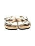 M. Gemi 100% Leather Ivory Gold Sandals Size EU 40 1/2 - photo 2