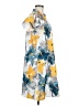 Shein 100% Polyester Print Yellow Casual Dress Size 6 - photo 4