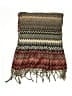 Unbranded 100% Polyester Chevron-herringbone Burgundy Brown Scarf One size - photo 2
