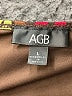 AGB 100% Polyester Brown Short Sleeve Blouse Size L - photo 7